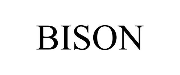 Trademark Logo BISON