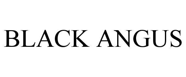 Trademark Logo BLACK ANGUS