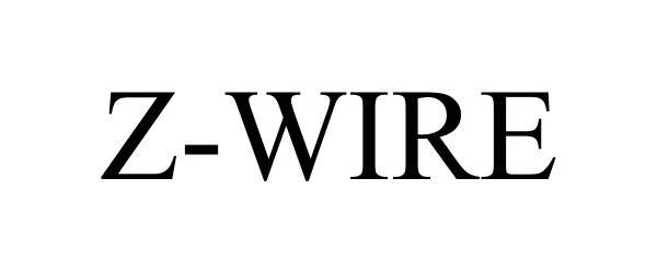 Trademark Logo Z-WIRE