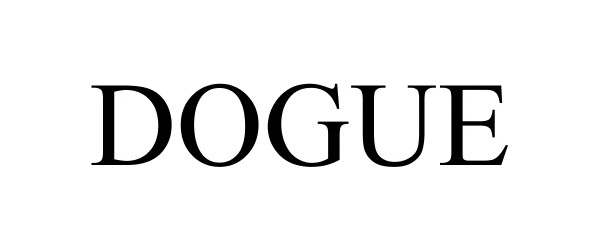 Trademark Logo DOGUE