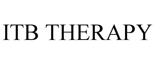 Trademark Logo ITB THERAPY