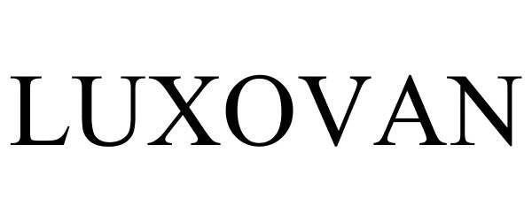 Trademark Logo LUXOVAN