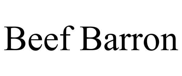 Trademark Logo BEEF BARRON
