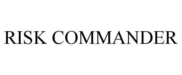 Trademark Logo RISK COMMANDER