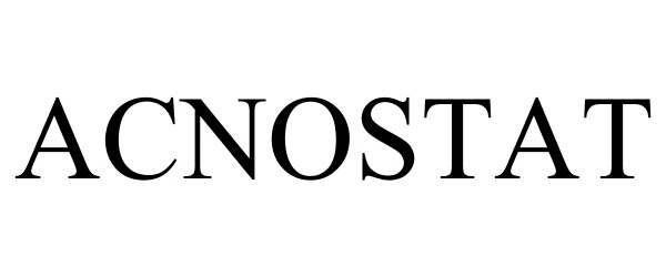 Trademark Logo ACNOSTAT