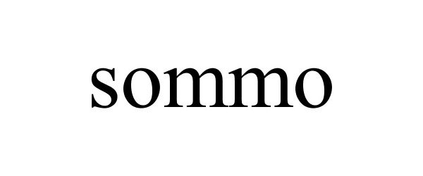 Trademark Logo SOMMO