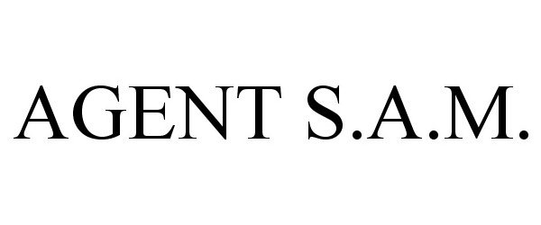 Trademark Logo AGENT S.A.M.