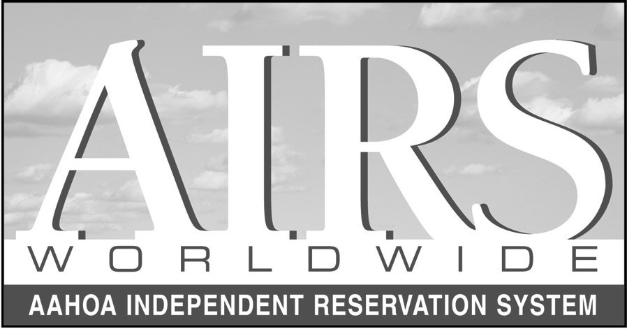 Trademark Logo AIRS WORLD WIDE AAHOA INDEPENDENT RESERVATION SYSTEM