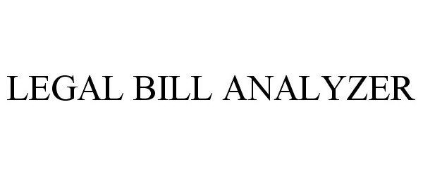  LEGAL BILL ANALYZER