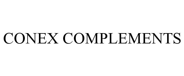 Trademark Logo CONEX COMPLEMENTS