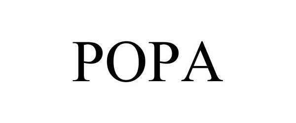 Trademark Logo POPA