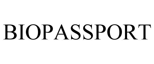 Trademark Logo BIOPASSPORT