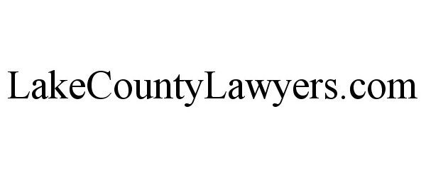 Trademark Logo LAKECOUNTYLAWYERS.COM