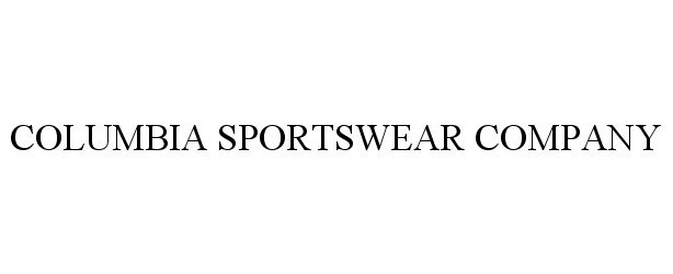 Trademark Logo COLUMBIA SPORTSWEAR COMPANY