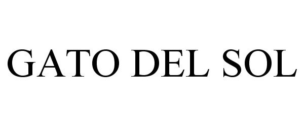 Trademark Logo GATO DEL SOL