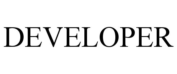 Trademark Logo DEVELOPER