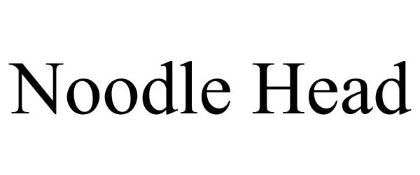 Trademark Logo NOODLE HEAD