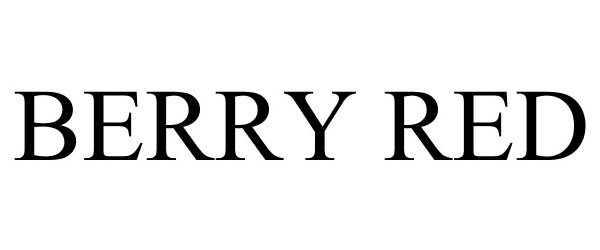 Trademark Logo BERRY RED