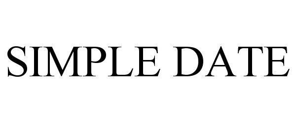 Trademark Logo SIMPLE DATE