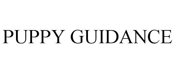 Trademark Logo PUPPY GUIDANCE