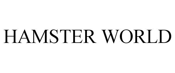 Trademark Logo HAMSTER WORLD