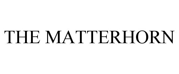 Trademark Logo THE MATTERHORN