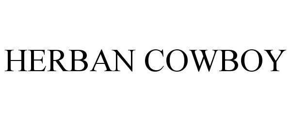 Trademark Logo HERBAN COWBOY