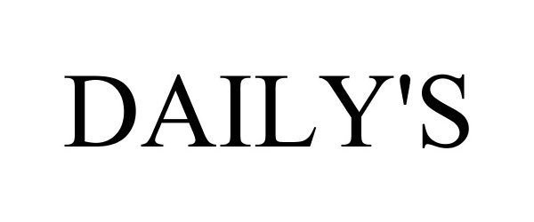 Trademark Logo DAILY'S