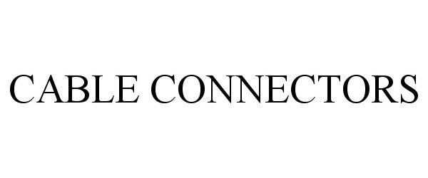  CABLE CONNECTORS