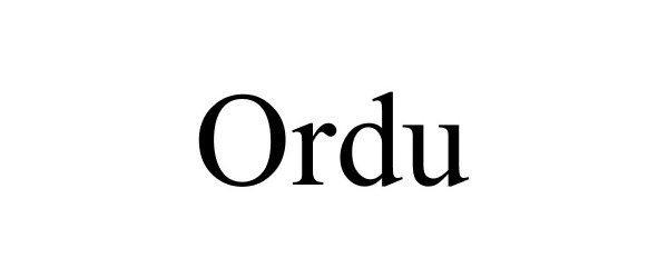 Trademark Logo ORDU