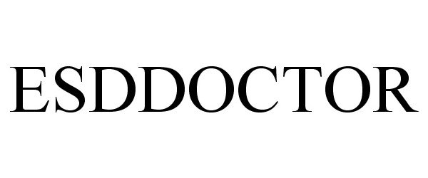 Trademark Logo ESDDOCTOR