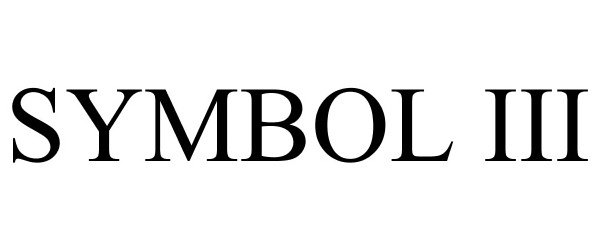 Trademark Logo SYMBOL III