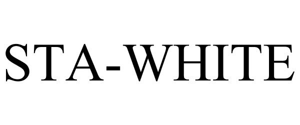 Trademark Logo STA-WHITE