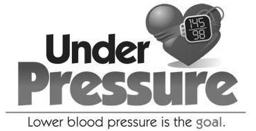 Trademark Logo UNDER PRESSURE LOWER BLOOD PRESSURE IS THE GOAL.