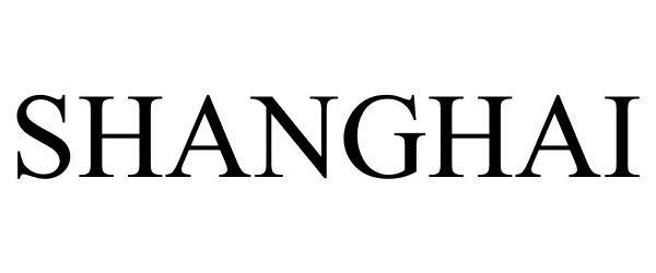 Trademark Logo SHANGHAI
