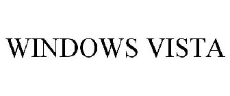 Trademark Logo WINDOWS VISTA