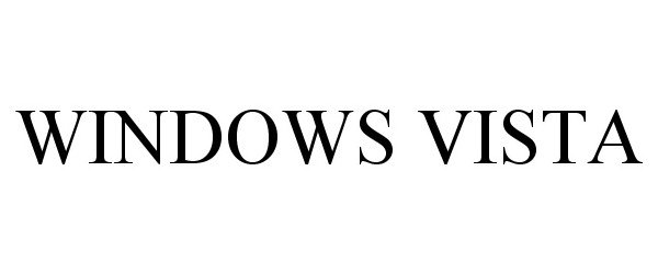 Trademark Logo WINDOWS VISTA