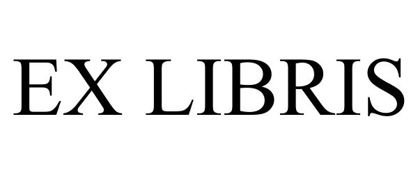 Trademark Logo EX LIBRIS