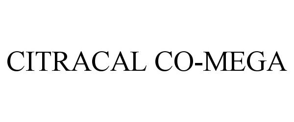 Trademark Logo CITRACAL CO-MEGA