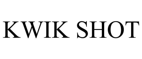 Trademark Logo KWIK SHOT