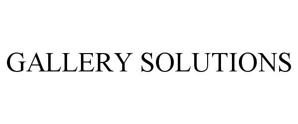  GALLERY SOLUTIONS