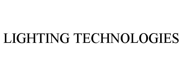 Trademark Logo LIGHTING TECHNOLOGIES
