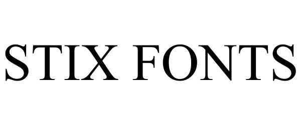  STIX FONTS