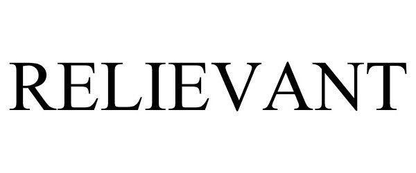 Trademark Logo RELIEVANT