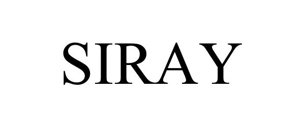 Trademark Logo SIRAY