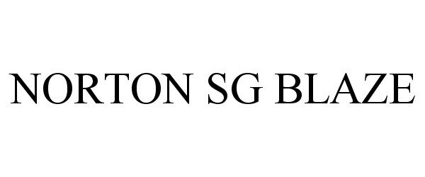 Trademark Logo NORTON SG BLAZE