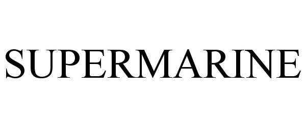 Trademark Logo SUPERMARINE