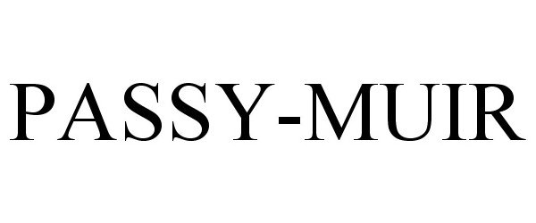 Trademark Logo PASSY-MUIR