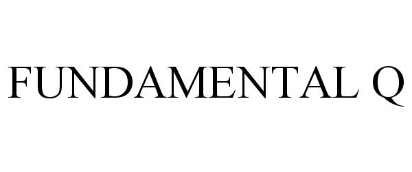 Trademark Logo FUNDAMENTAL Q