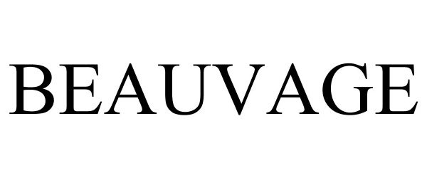Trademark Logo BEAUVAGE